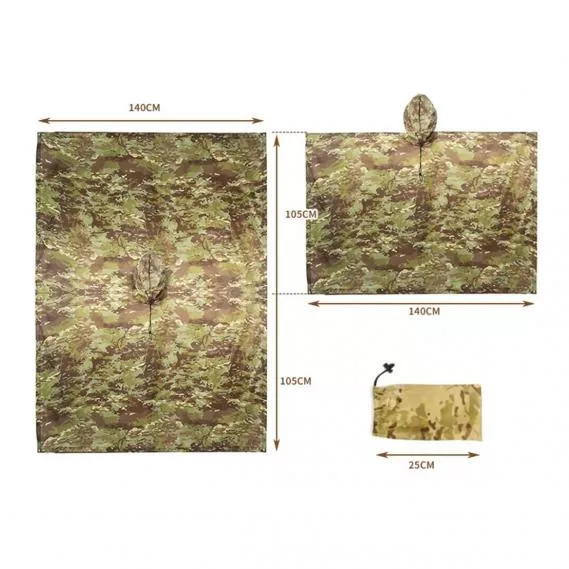 CMG RIPSTOP PONCHO MTC